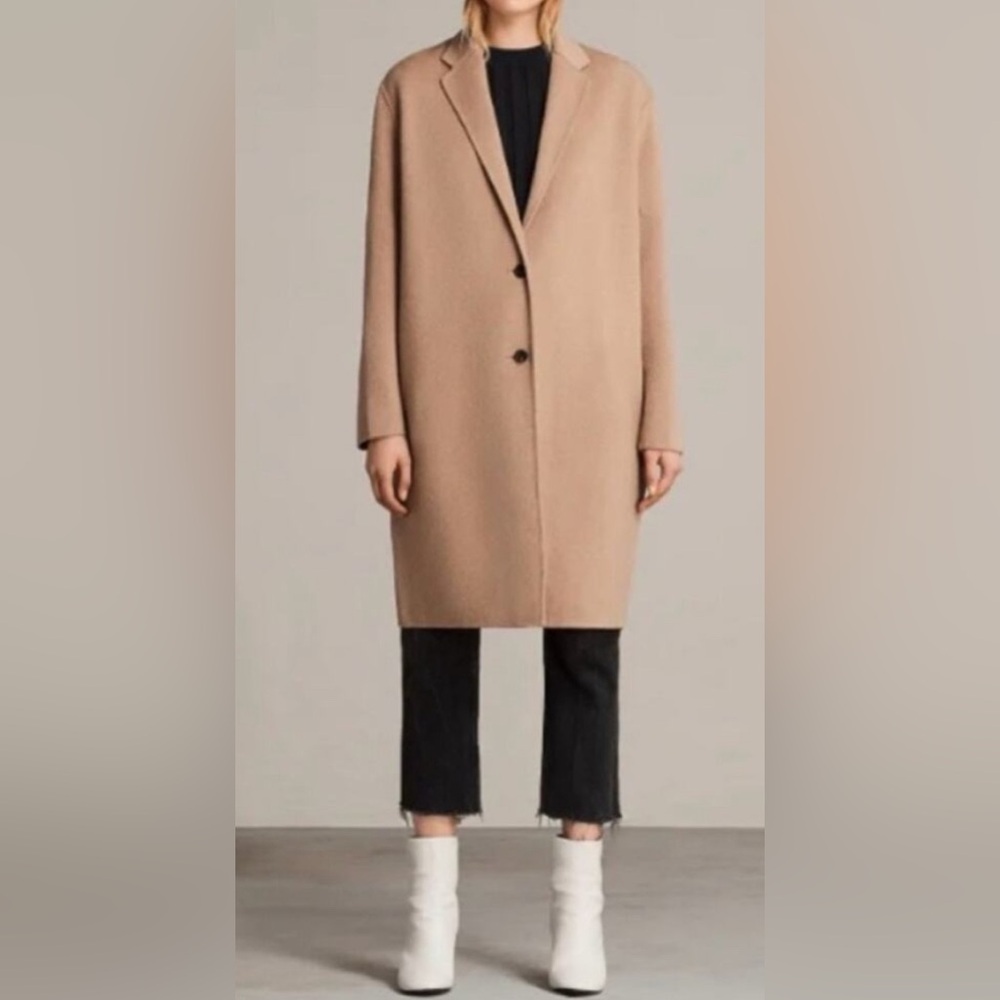 AllSaints Anya Wool Oversized Coat